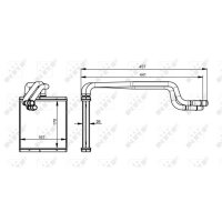NRF 54344 Wärmetauscher, Innenraumheizung