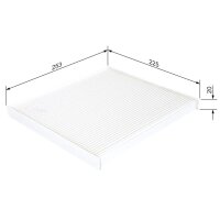 BOSCH 1 987 432 269 Filter, Innenraumluft