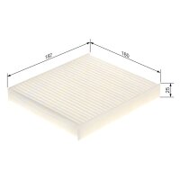 BOSCH 1 987 435 076 Filter, Innenraumluft