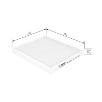 BOSCH 1 987 435 087 Filter, Innenraumluft