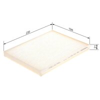 BOSCH 1 987 435 097 Filter, Innenraumluft