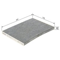 BOSCH 1 987 435 554 Filter, Innenraumluft