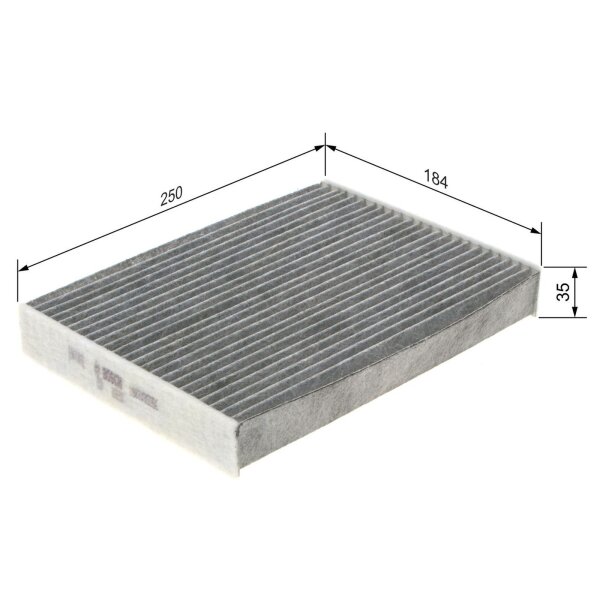 BOSCH 1 987 435 556 Filter, Innenraumluft