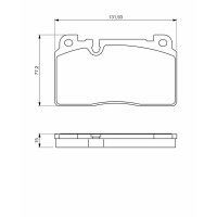 BOSCH 0 986 494 702 Bremsbelagsatz, Scheibenbremse