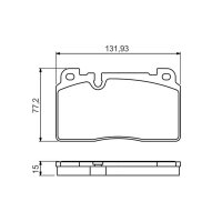 BOSCH 0 986 494 702 Bremsbelagsatz, Scheibenbremse