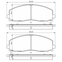 BOSCH 0 986 494 769 Bremsbelagsatz, Scheibenbremse