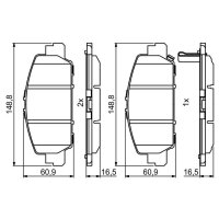 BOSCH 0 986 494 773 Bremsbelagsatz, Scheibenbremse