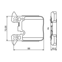 BOSCH 0 986 494 774 Bremsbelagsatz, Scheibenbremse