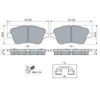BOSCH 0 986 494 792 Bremsbelagsatz, Scheibenbremse