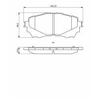 BOSCH 0 986 494 793 Bremsbelagsatz, Scheibenbremse