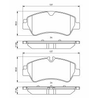 BOSCH 0 986 494 796 Bremsbelagsatz, Scheibenbremse