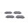 BOSCH 0 986 494 796 Bremsbelagsatz, Scheibenbremse