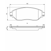 BOSCH 0 986 494 817 Bremsbelagsatz, Scheibenbremse