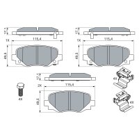 BOSCH 0 986 494 930 Bremsbelagsatz, Scheibenbremse