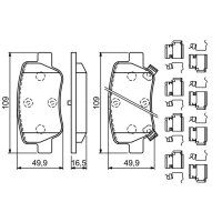 BOSCH 0 986 494 933 Bremsbelagsatz, Scheibenbremse
