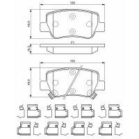 BOSCH 0 986 494 933 Bremsbelagsatz, Scheibenbremse