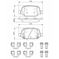 BOSCH 0 986 494 935 Bremsbelagsatz, Scheibenbremse