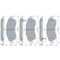 BOSCH 0 986 494 936 Bremsbelagsatz, Scheibenbremse