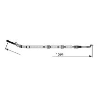 BOSCH 1 987 482 729 Seilzug, Feststellbremse