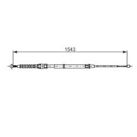 BOSCH 1 987 482 735 Seilzug, Feststellbremse