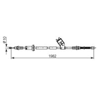 BOSCH 1 987 482 747 Seilzug, Feststellbremse
