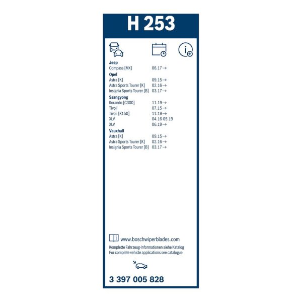 BOSCH 3 397 005 828 Wischblatt