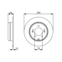BOSCH 0 986 479 A45 Bremsscheibe