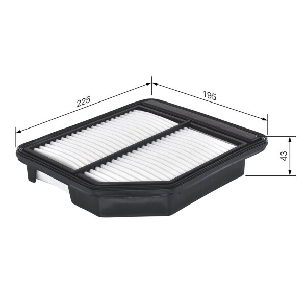 BOSCH F 026 400 472 Luftfilter