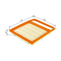 BOSCH F 026 400 504 Luftfilter