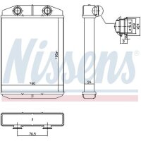 NISSENS 71458 Wärmetauscher, Innenraumheizung