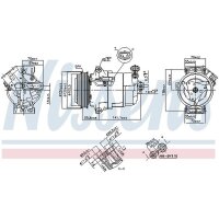 NISSENS 890262 Kompressor, Klimaanlage