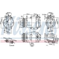 NISSENS 89383 Kompressor, Klimaanlage