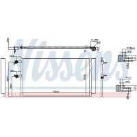 NISSENS 940743 Kondensator, Klimaanlage