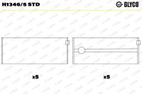 GLYCO H1346/5 STD Kurbelwellenlagerschale