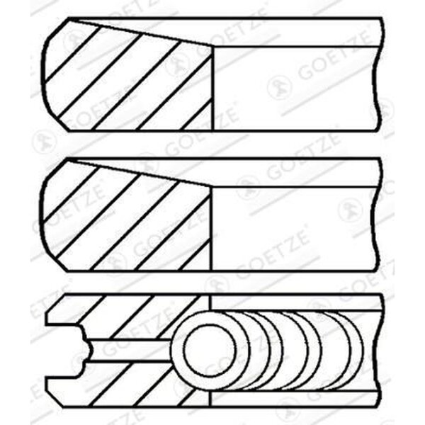 GOETZE ENGINE 08-443500-00 Kolbenringsatz