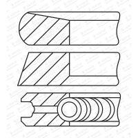 GOETZE ENGINE 08-443108-00 Kolbenringsatz