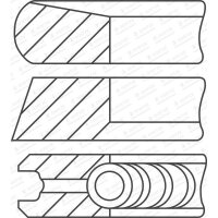 GOETZE ENGINE 08-443108-00 Kolbenringsatz