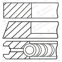 GOETZE ENGINE 08-432905-00 Kolbenringsatz