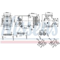 NISSENS 890216 Kompressor, Klimaanlage