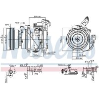 NISSENS 89576 Kompressor, Klimaanlage