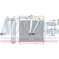 NISSENS 92321 Verdampfer, Klimaanlage