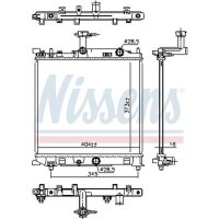 NISSENS 641777 Kühler, Motorkühlung