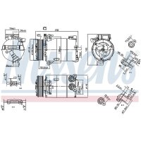 NISSENS 890213 Kompressor, Klimaanlage