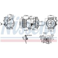 NISSENS 890266 Kompressor, Klimaanlage
