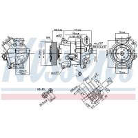 NISSENS 890264 Kompressor, Klimaanlage