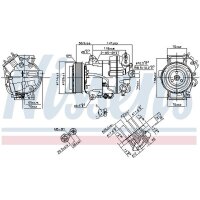 NISSENS 890267 Kompressor, Klimaanlage