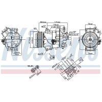 NISSENS 890263 Kompressor, Klimaanlage