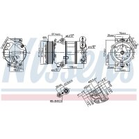 NISSENS 890339 Kompressor, Klimaanlage