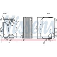 NISSENS 90852 Ölkühler, Motoröl