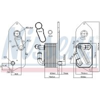 NISSENS 90892 Ölkühler, Motoröl